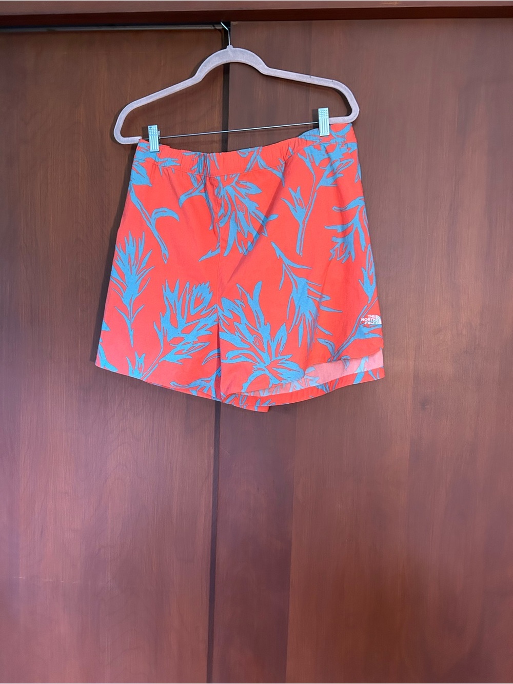 NWT The North Face orange and blue shorts